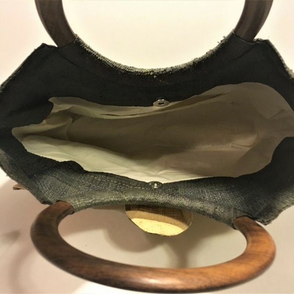 Mar Y Sol Women’s Flower Raffia Tote Bag Purse - Picture 5 of 5